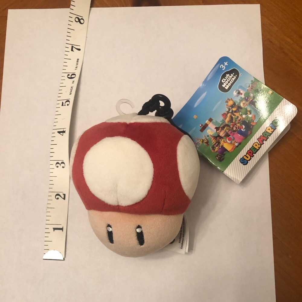 Brand New Nintendo Club Mocchi Mocchi Mushroom Clip On